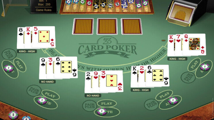Ketentuan 3 kartu poker
